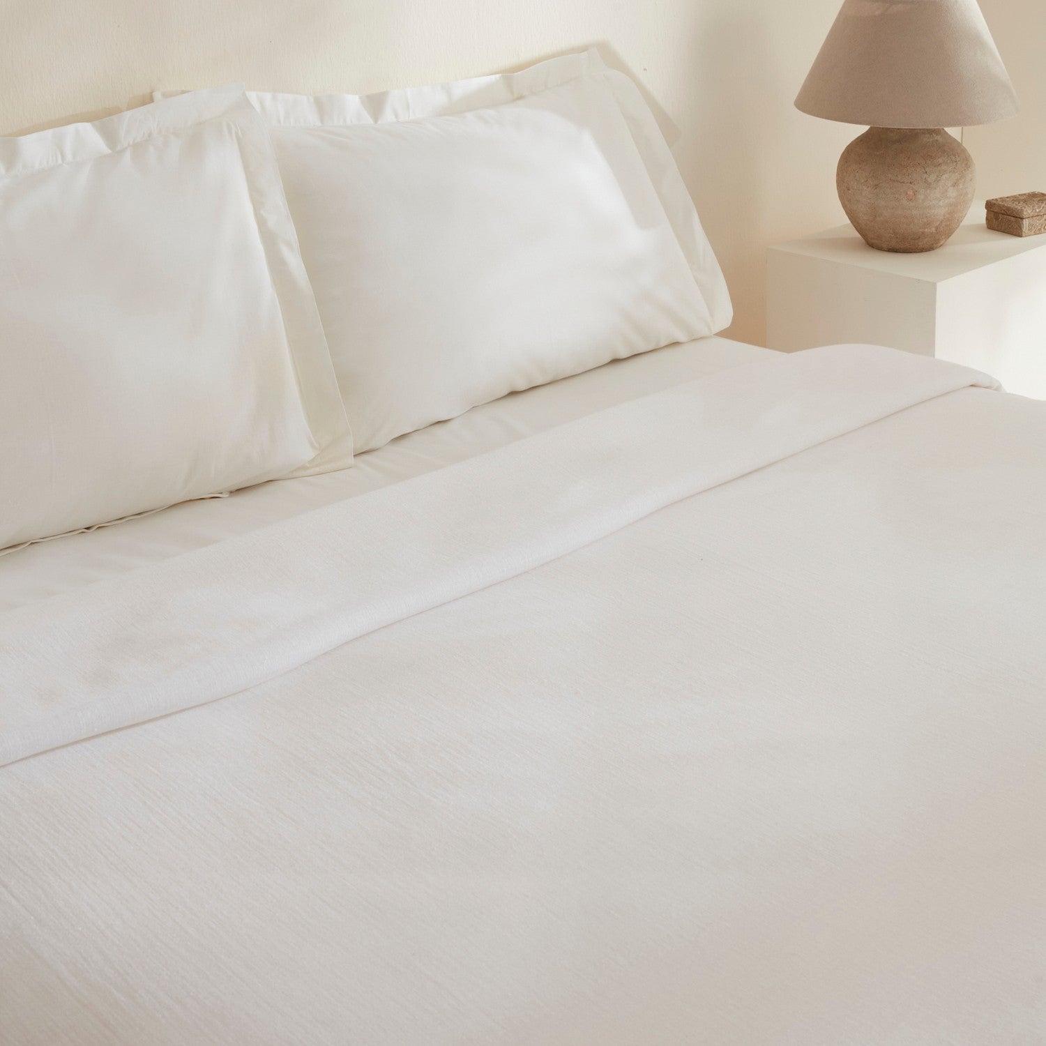 Karaca Home Farel Muslin Double Bed Quilted Bedding Set White - MALLTURK