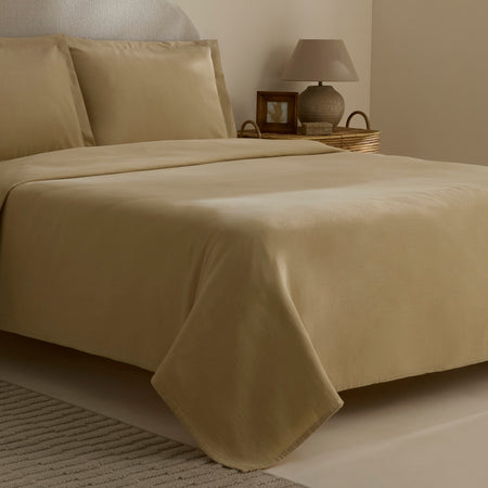 Karaca Home Farel Muslin Double Bed Quilt Set, Mink - MALLTURK