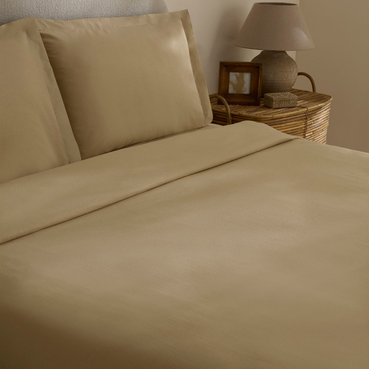 Karaca Home Farel Muslin Double Bed Quilt Set, Mink - MALLTURK