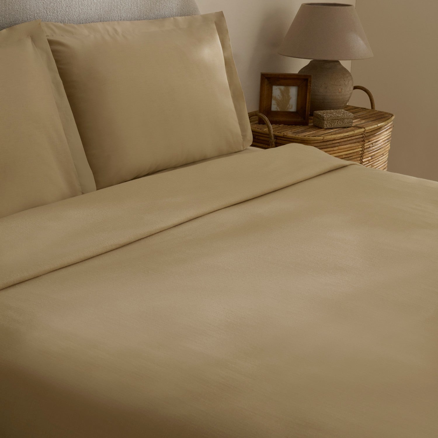 Karaca Home Farel Muslin Double Bed Quilt Set, Mink - MALLTURK