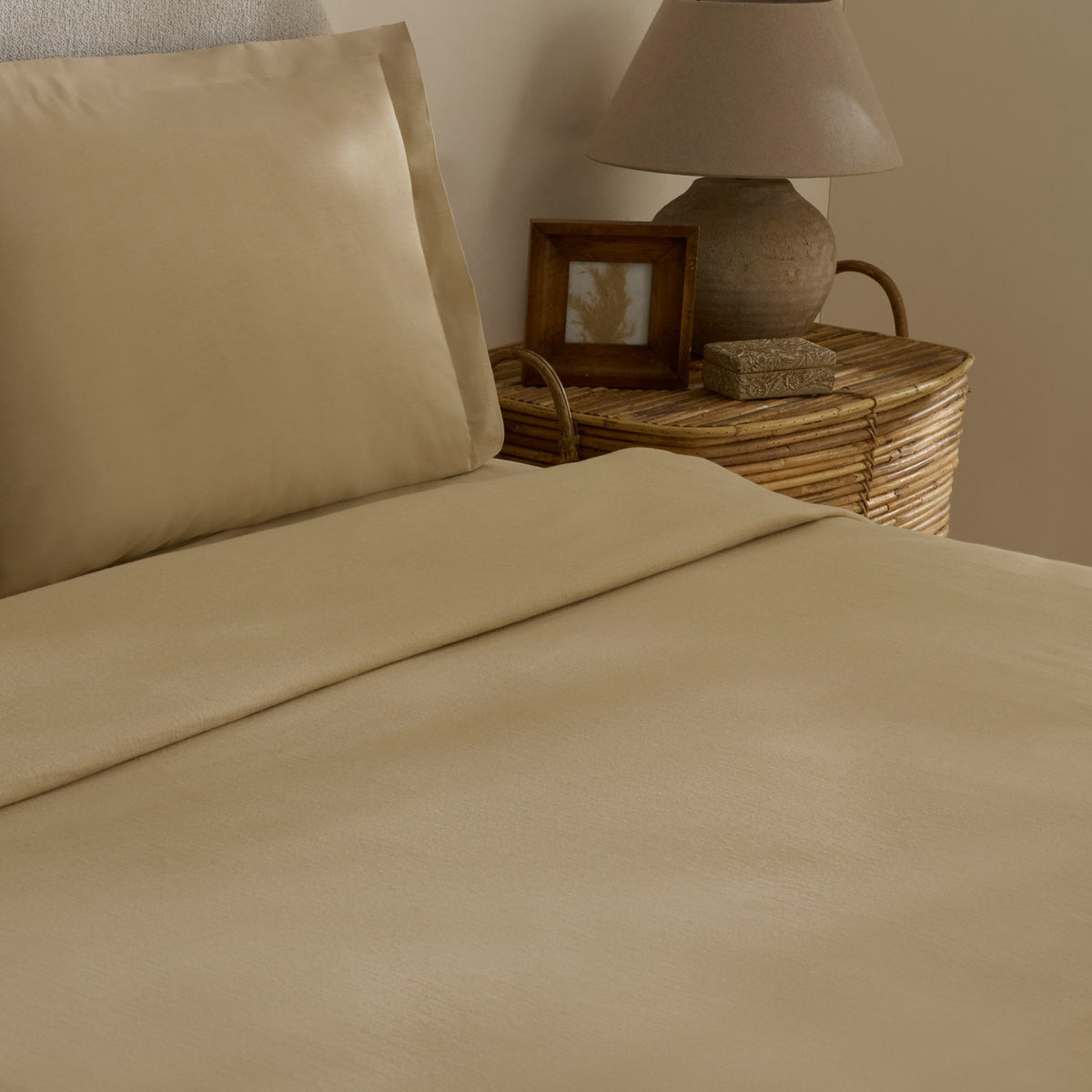 Karaca Home Farel Muslin Double Bed Quilt Set, Mink - MALLTURK