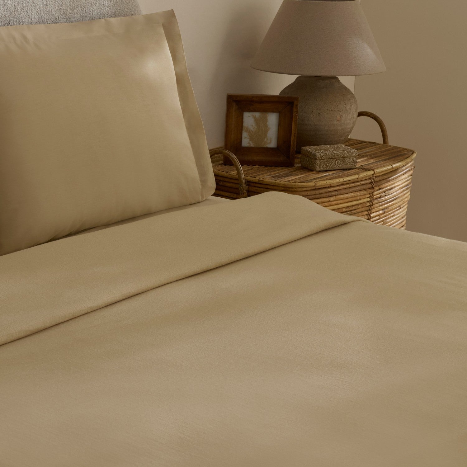 Karaca Home Farel Muslin Double Bed Quilt Set, Mink - MALLTURK