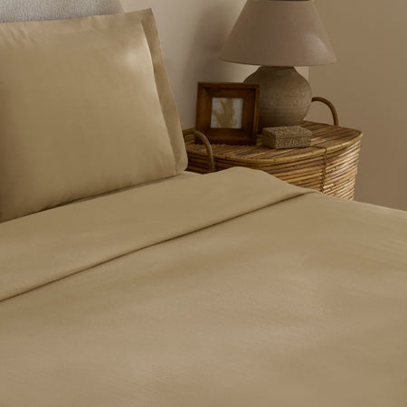 Karaca Home Farel Muslin Double Bed Quilt Set, Mink - MALLTURK
