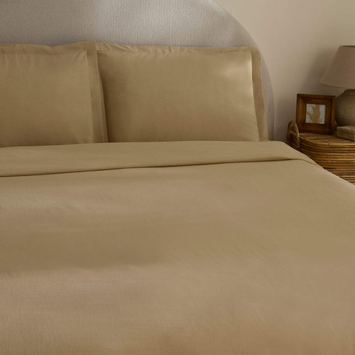Karaca Home Farel Muslin Double Bed Quilt Set, Mink - MALLTURK