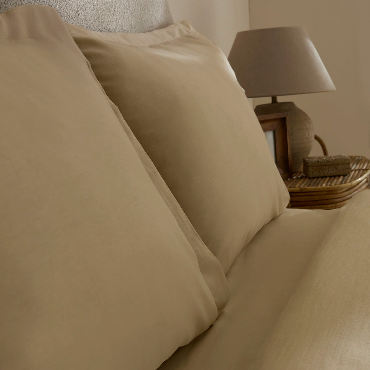 Karaca Home Farel Muslin Double Bed Quilt Set, Mink - MALLTURK