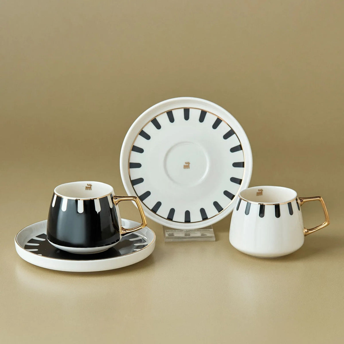 Karaca 50th Anniversary Signature Collection Korea Turkish Coffee Cup Set for 2, 100 ml - MALLTURK