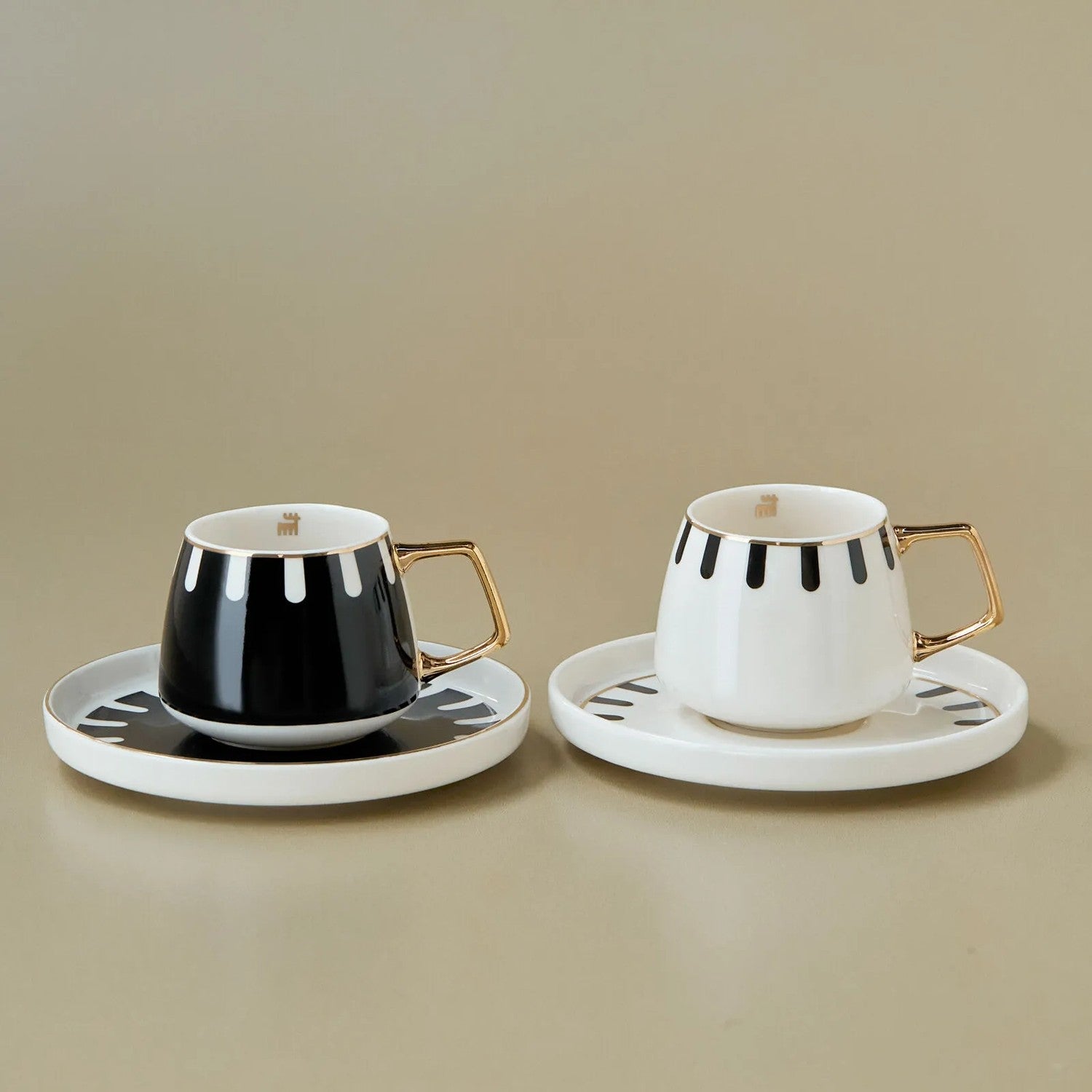 Karaca 50th Anniversary Signature Collection Korea Turkish Coffee Cup Set for 2, 100 ml - MALLTURK
