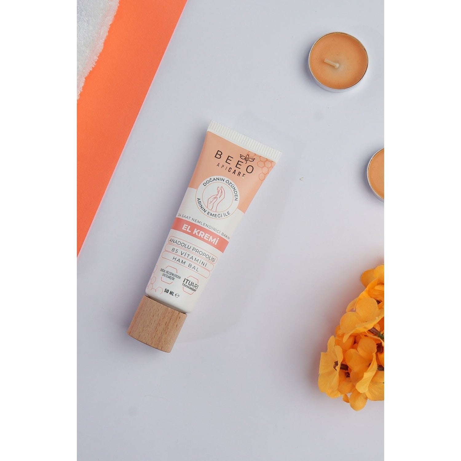 BEE'O Moisturizing With Honey Organic Hand Cream 50 ml