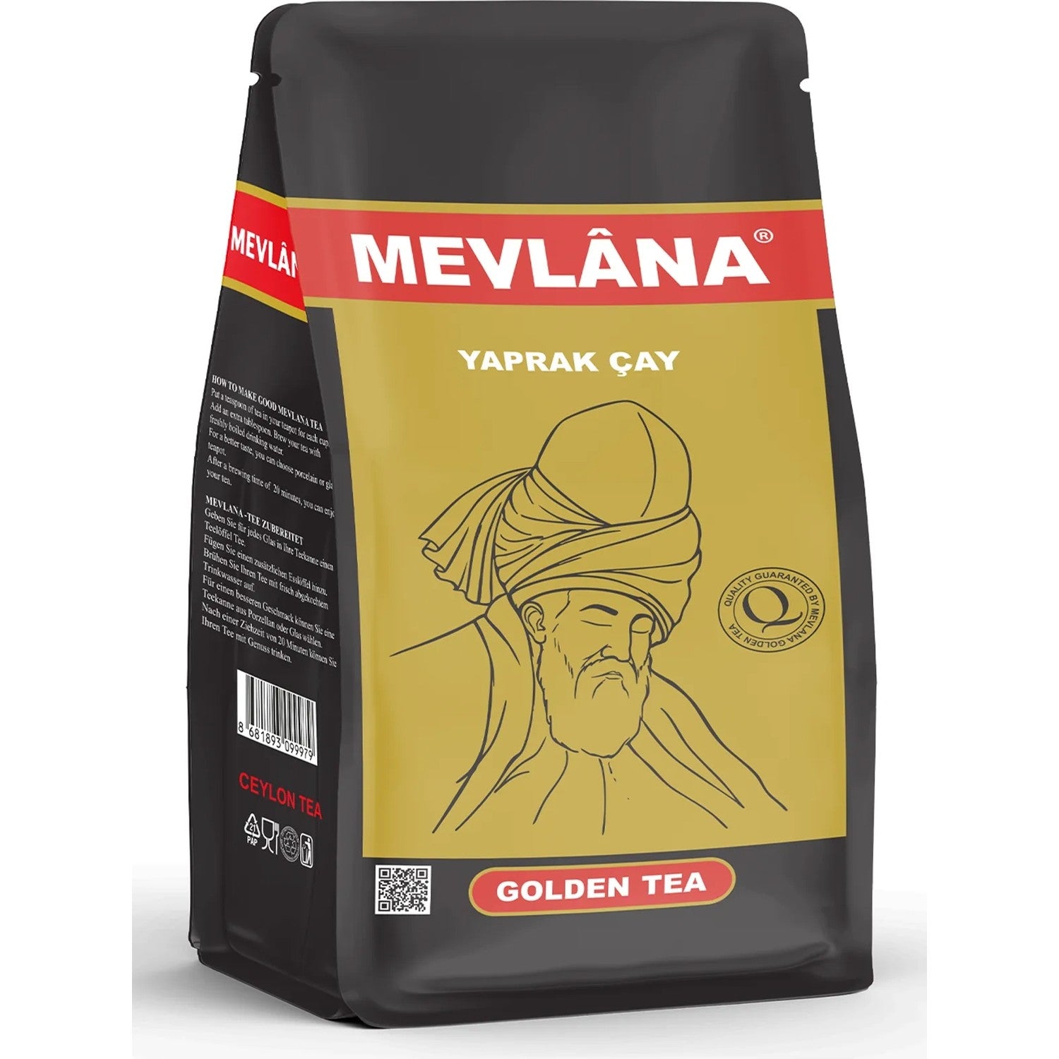 Mevlana Tea Golden Tea Saf leaf tea 400 g - MALLTURK