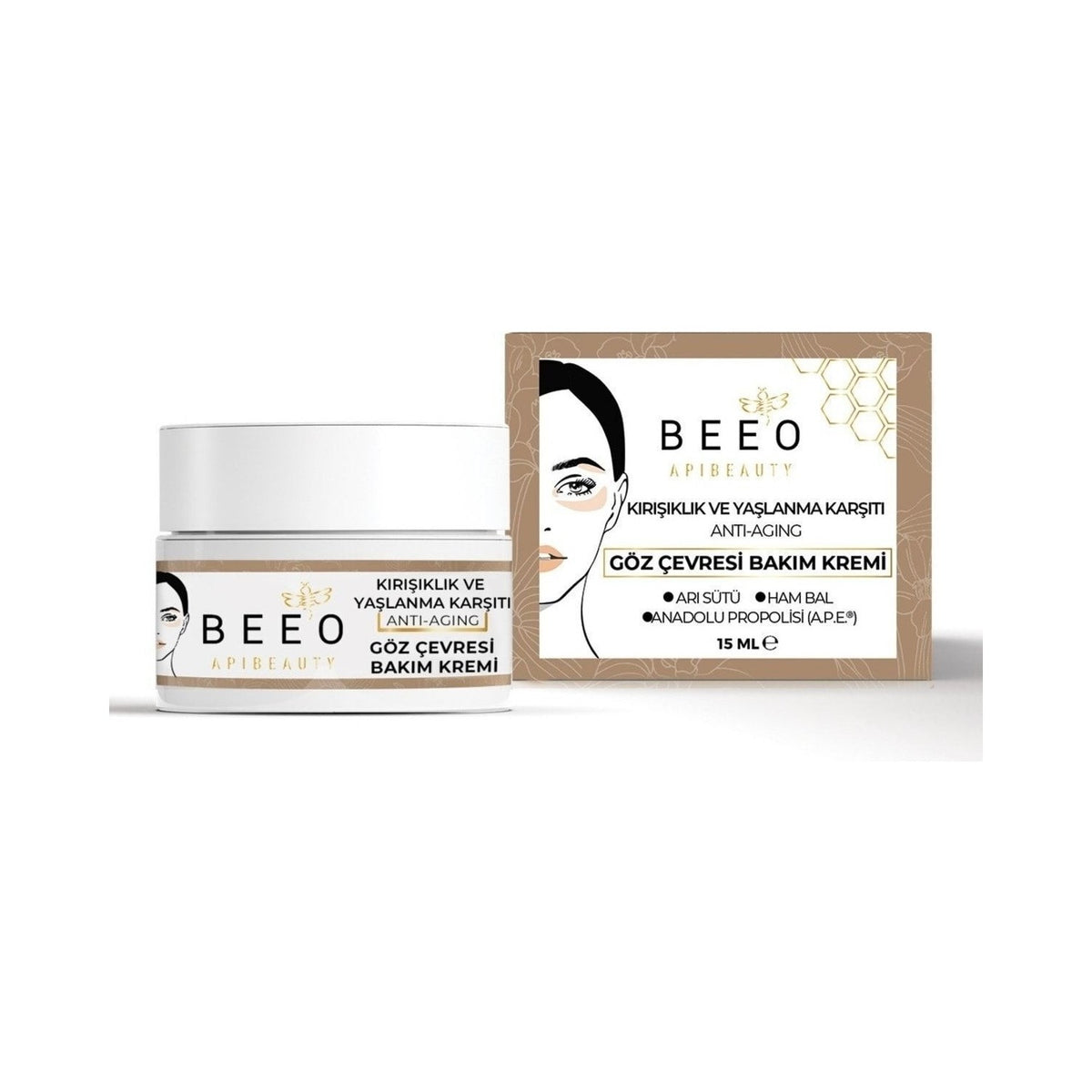 BEE'O With Bee Venom With Propolis With Royal Jelly Eye Contour Care Cream - MALLTURK