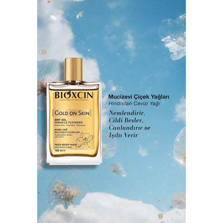Bioxcin Gold On Skin Dry Oil
