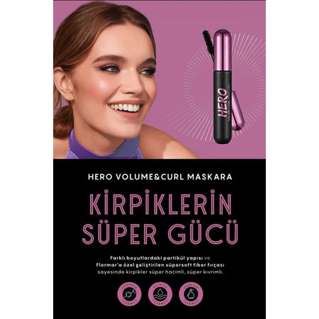 Flormar Hero Volume and Curl Mascara