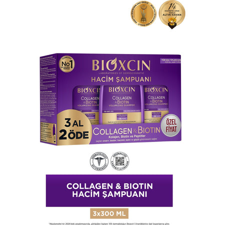 Bioxcin Collagen and Biotin Volume Shampoo