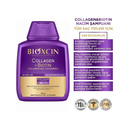 Bioxcin Collagen and Biotin Volume Shampoo