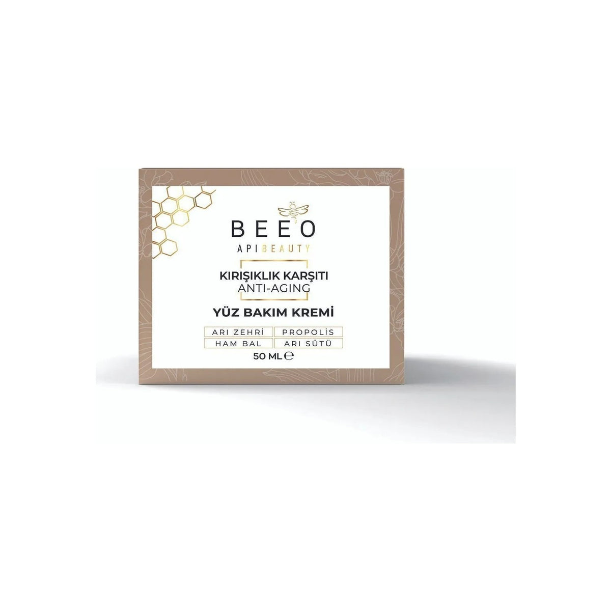 BEE'O Apibeauty With Bee Venom With Propolis With Royal Jelly Anti-Aging Face Care Cream 50 ml