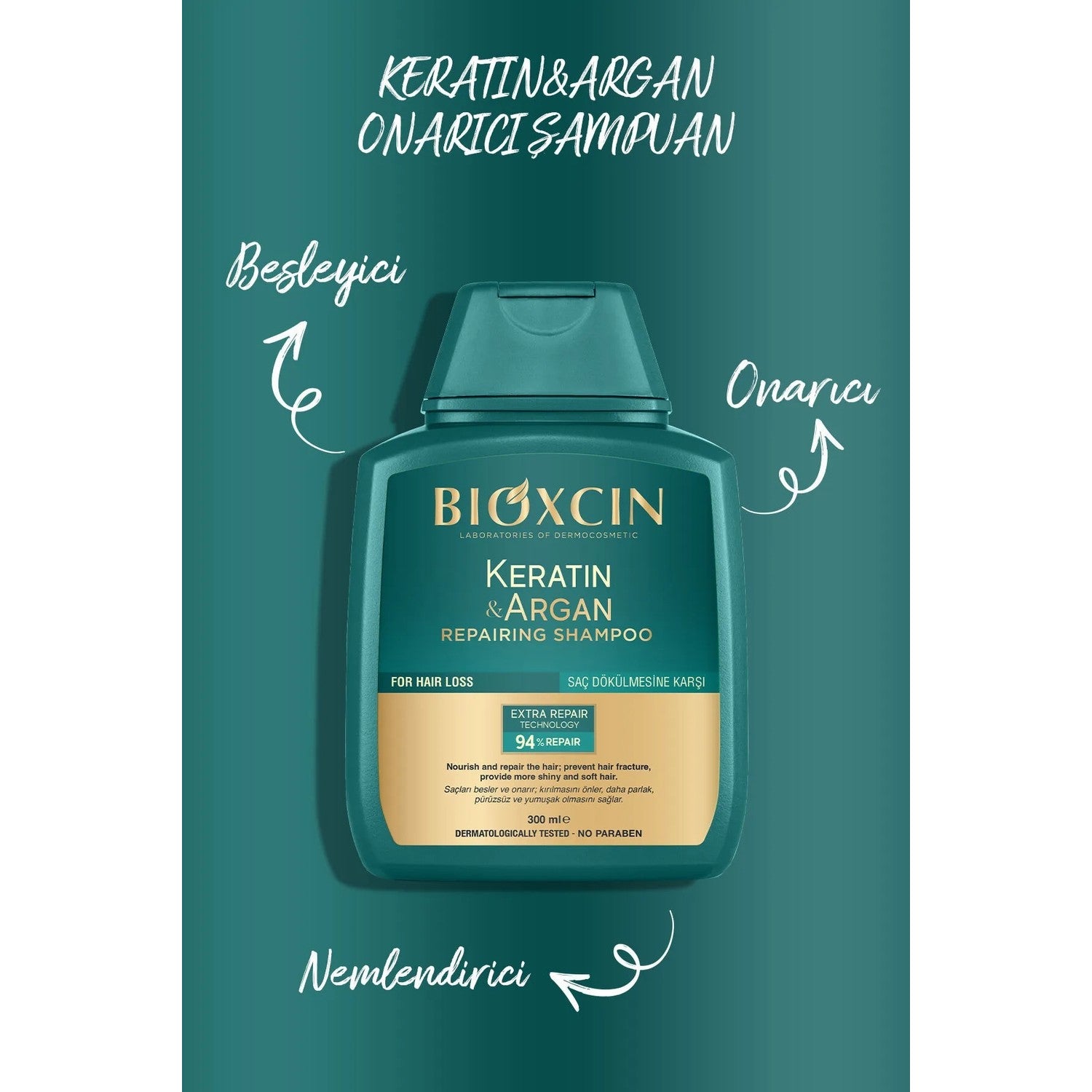 Bioxcin Keratin and Argan Repair Shampoo