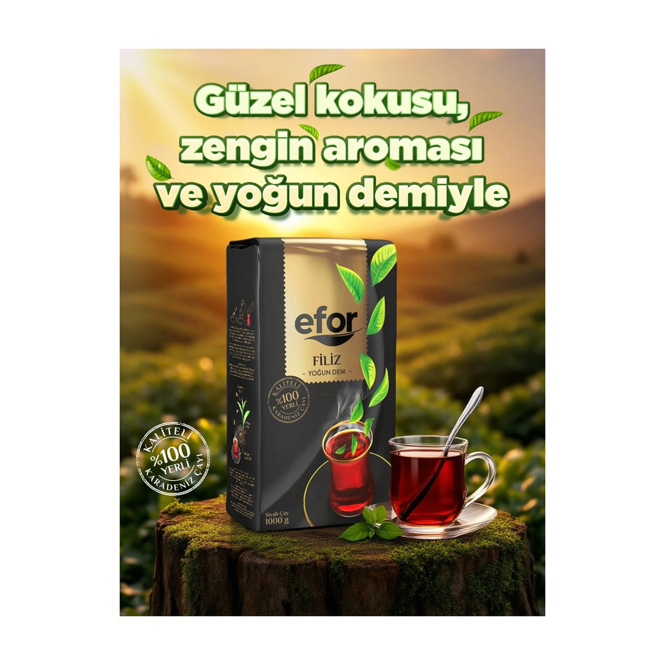 Efor tea Efor sprout loose leaf black tea 1000 g - MALLTURK