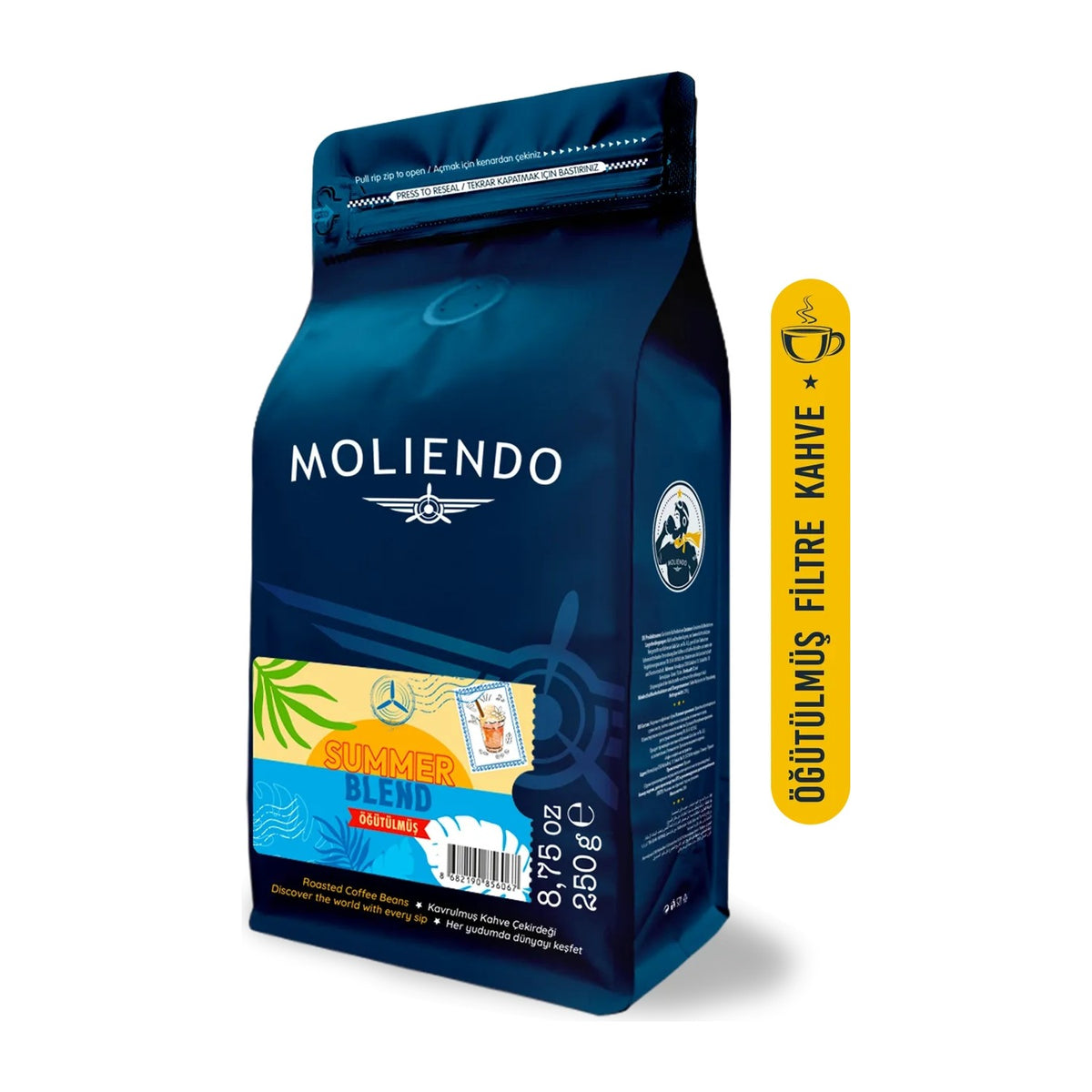Moliendo Finest Coffee Summer Blend (Ground Filter Coffee) 250g - MALLTURK