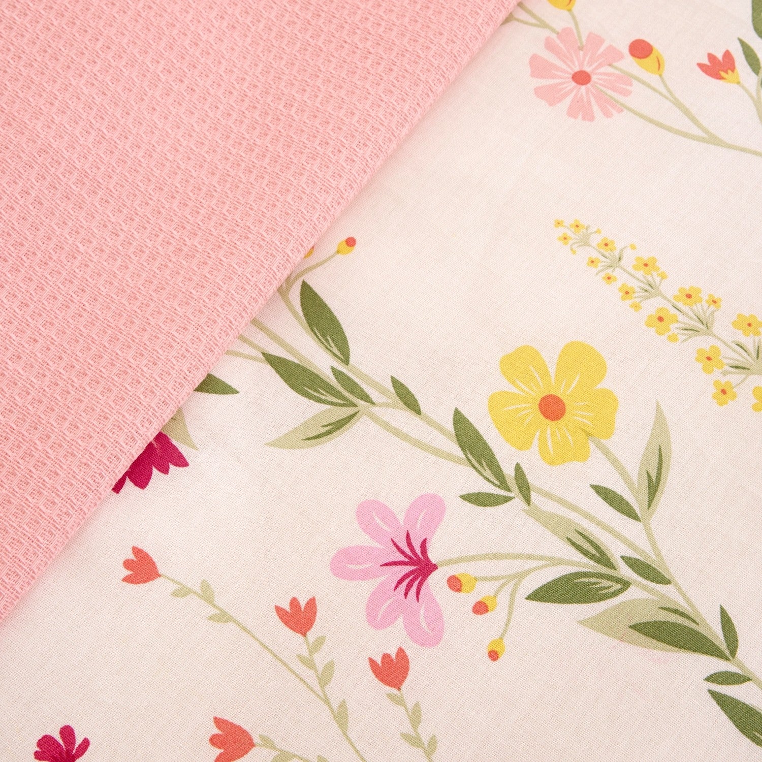 Karaca Home Isolde %100 Cotton Double Duvet Cover and Pique Set Pink - MALLTURK