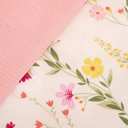Karaca Home Isolde %100 Cotton Double Duvet Cover and Pique Set Pink - MALLTURK