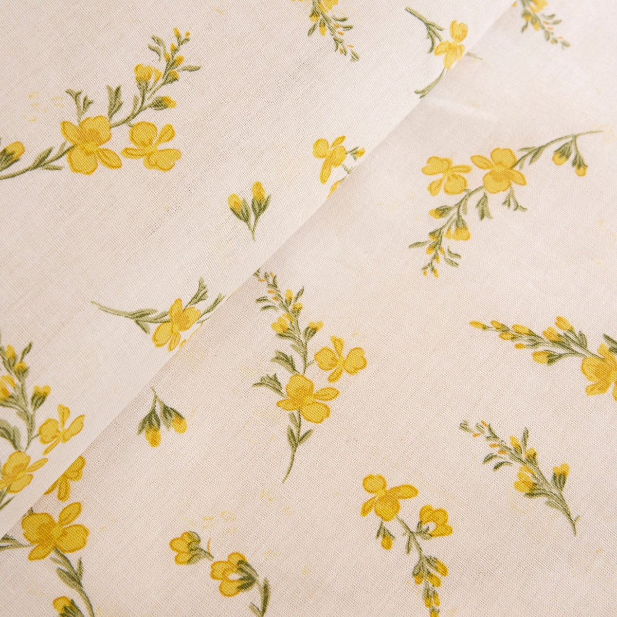 Karaca Home Petalya %100 Cotton Double Duvet Cover and Pique Set Yellow - MALLTURK