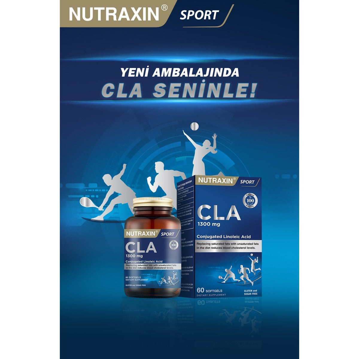 Nutraxin Tonalin Cla 1300 Mg 60 Softgel - Safflower Oil - MALLTURK