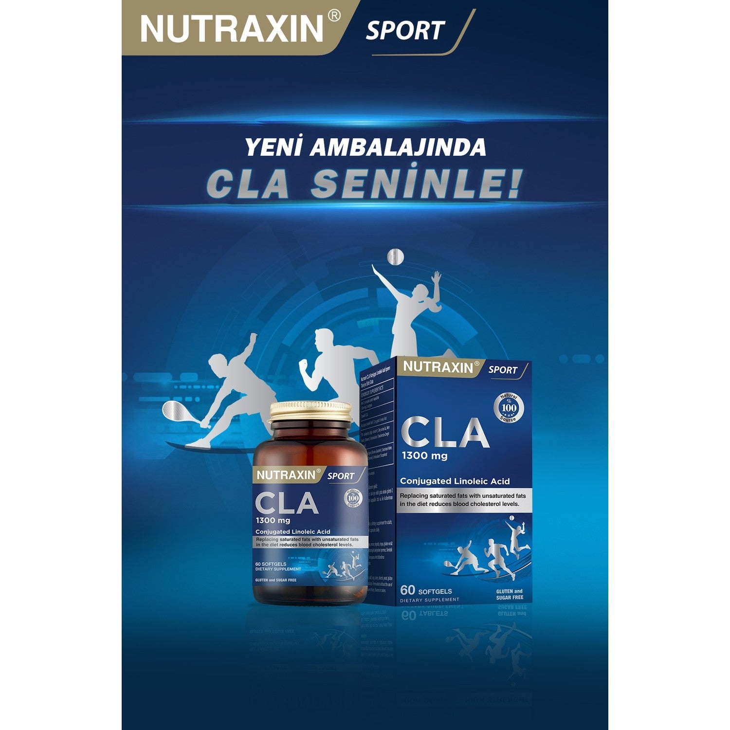 Nutraxin Tonalin Cla 1300 Mg 60 Softgel - Safflower Oil - MALLTURK