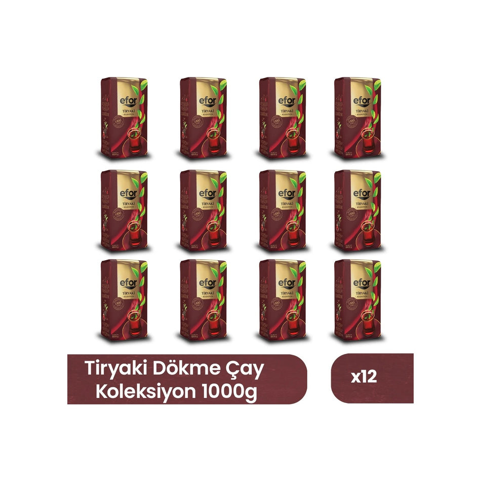 Efor tea Efor Tiryaki loose leaf black tea 1000 g 12-pack case - MALLTURK