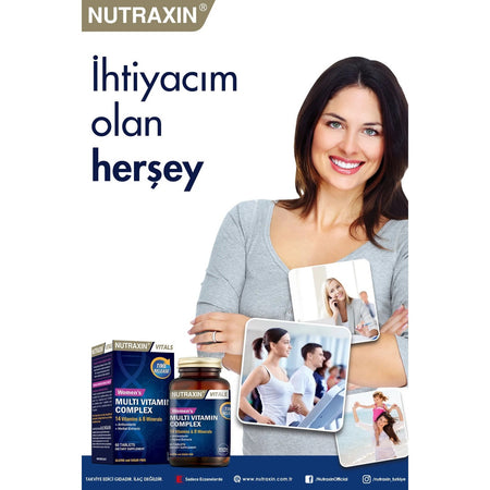 Nutraxin Women's Multi Vitamin Mineral Complex 60 Tablet - MALLTURK