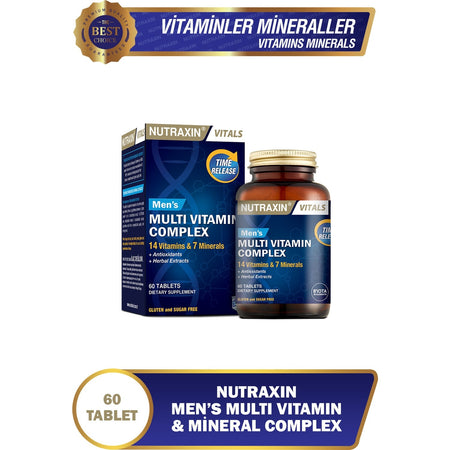 Nutraxin Men's Multi Vitamin Complex 60 Tablet - MALLTURK