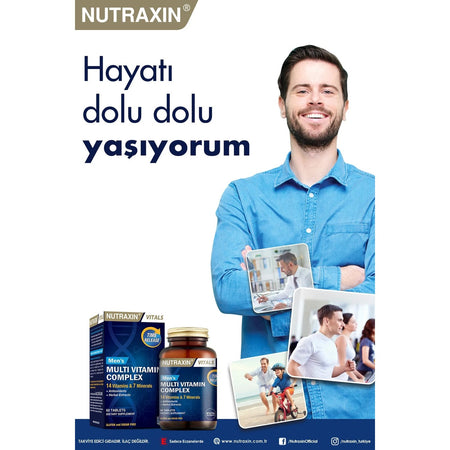 Nutraxin Men's Multi Vitamin Complex 60 Tablet - MALLTURK