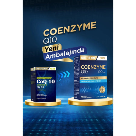 Nutraxin Koenzim Q10 100 Mg Dietary Supplement 30 Softgel - Coenzym, Coq10 - MALLTURK