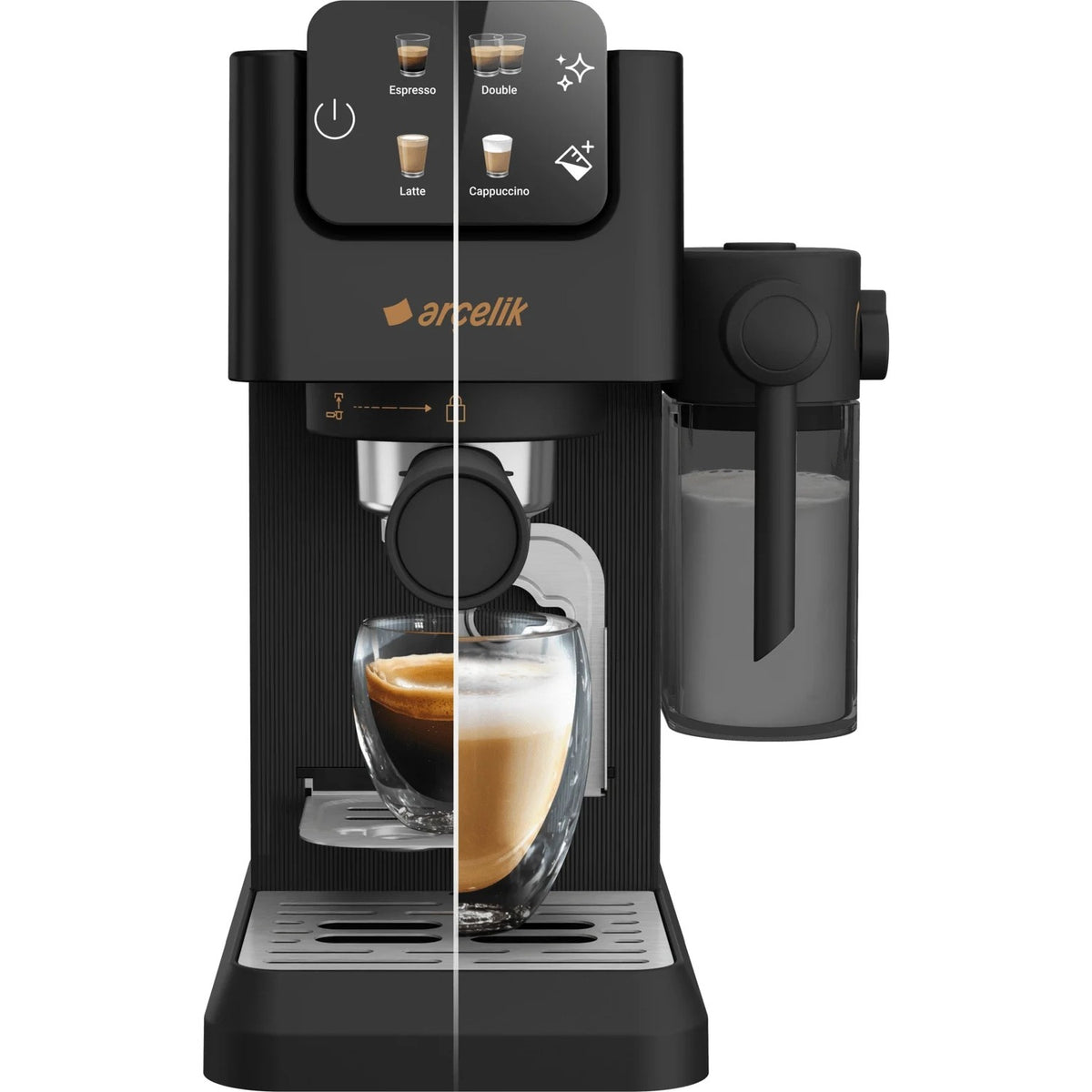 Arcelik EM 3353 Imperium Barista Semi-Automatic Espresso Machine - MALLTURK