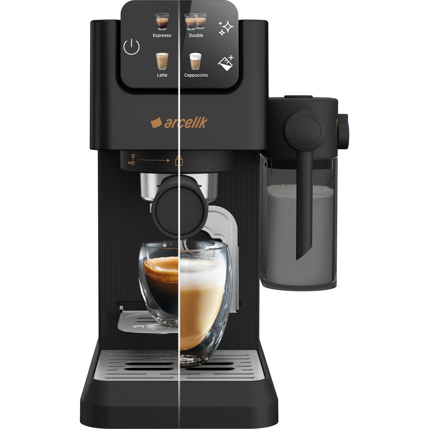 Arcelik EM 3353 Imperium Barista Semi-Automatic Espresso Machine - MALLTURK