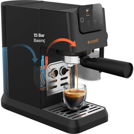 Arcelik EM 3353 Imperium Barista Semi-Automatic Espresso Machine - MALLTURK