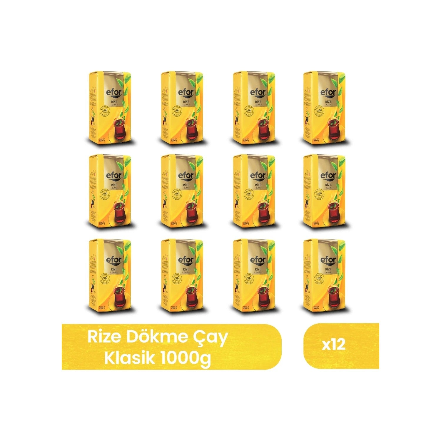 Efor tea Efor Rize loose leaf black tea 1000 g 12-pack case - MALLTURK