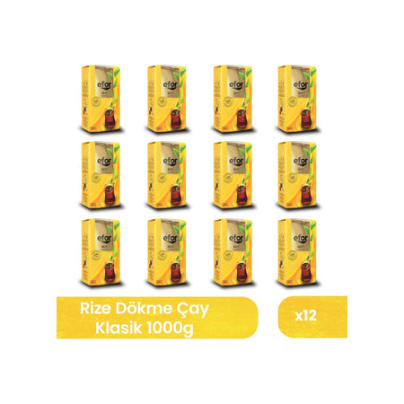 Efor tea Efor Rize loose leaf black tea 1000 g 12-pack case - MALLTURK