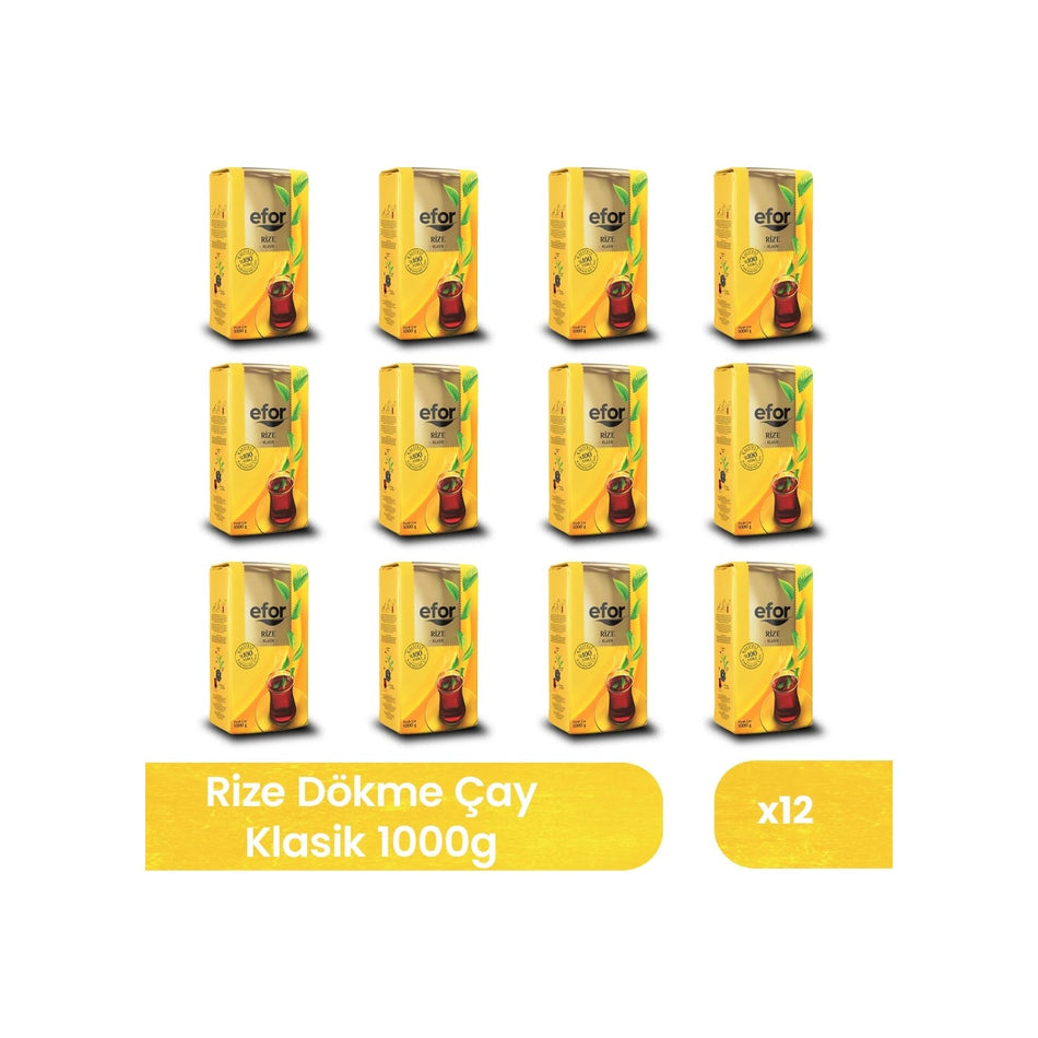 Efor tea Efor Rize loose leaf black tea 1000 g 12-pack case - MALLTURK