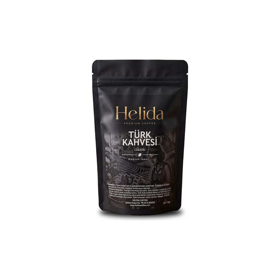 Helida Medium Roast Turkish Coffee 100 g - MALLTURK