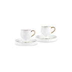 Karaca King and Queen Turkish Coffee Cup Set for 2, 90 ml