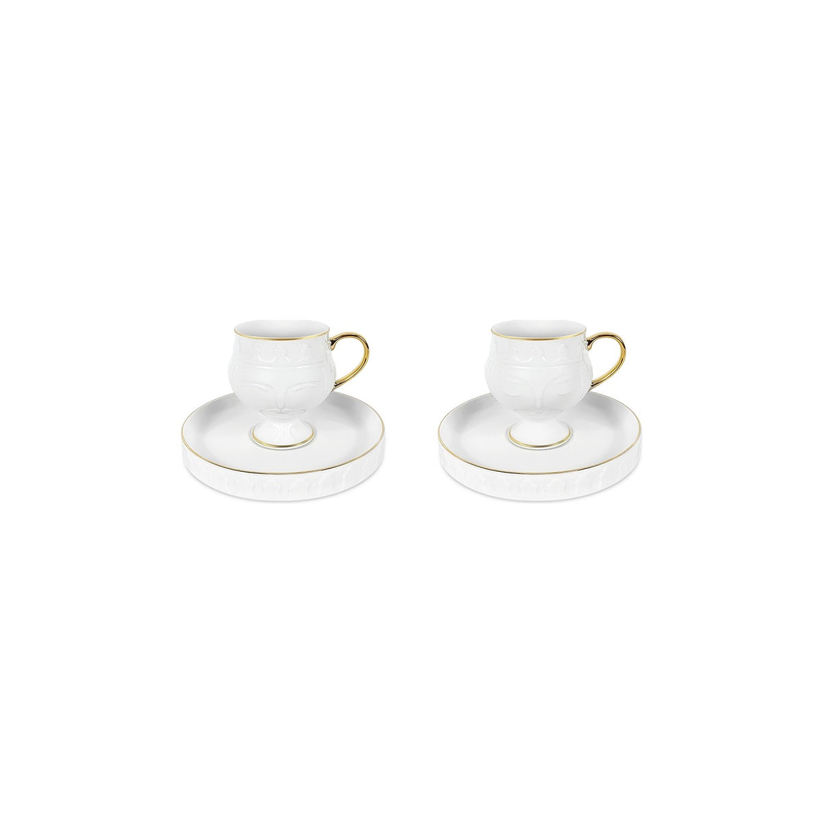 Karaca King and Queen Turkish Coffee Cup Set for 2, 90 ml - MALLTURK