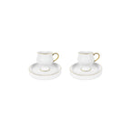 Karaca King and Queen Turkish Coffee Cup Set for 2, 90 ml