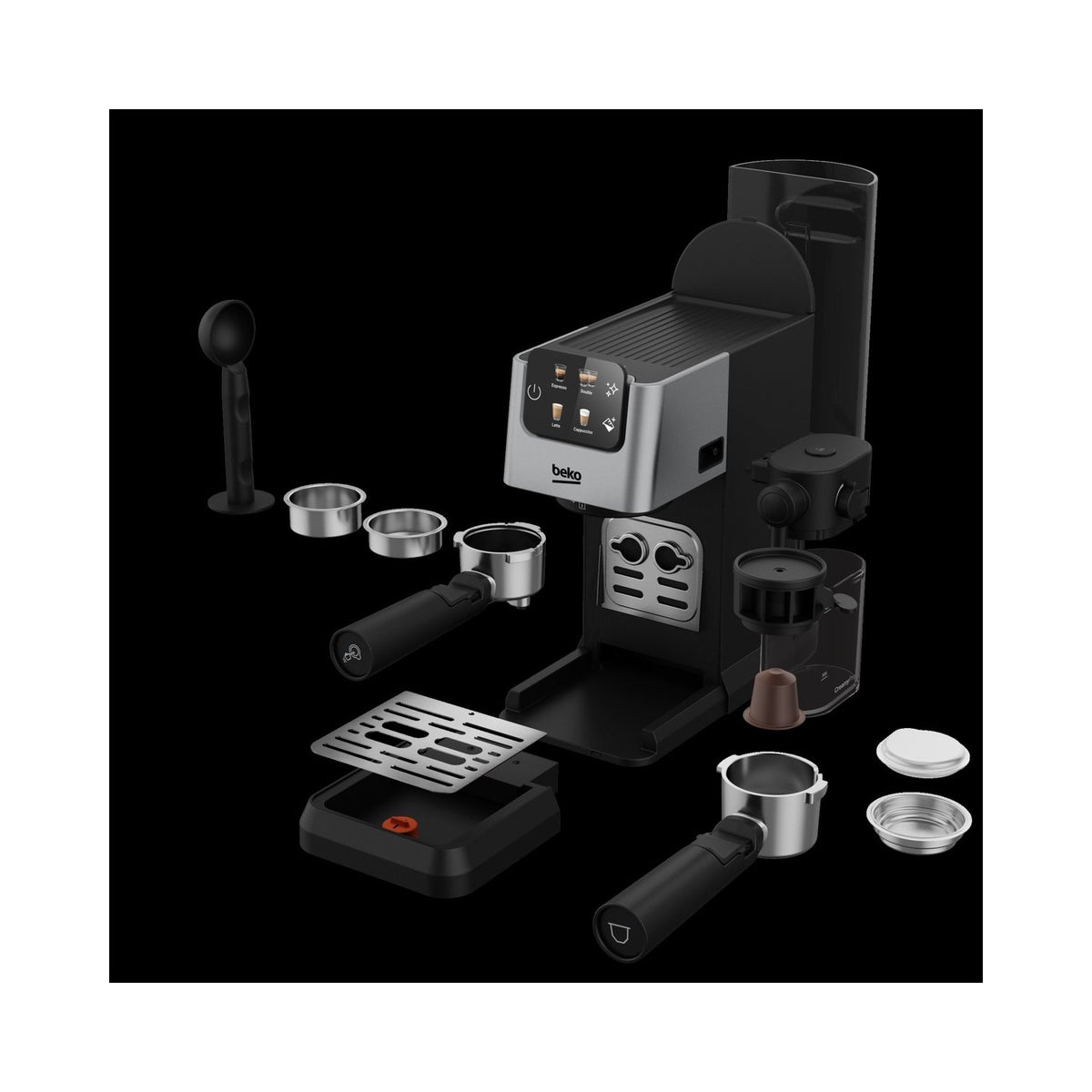 Beko CEP 6464 X CaffeExperto Semi-Automatic Capsule Espresso Machine - MALLTURK
