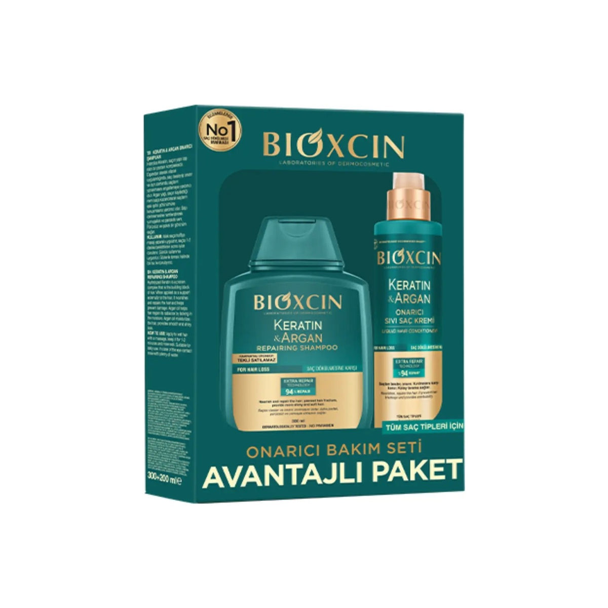 Bioxcin Keratin and Argan Hair Care Set