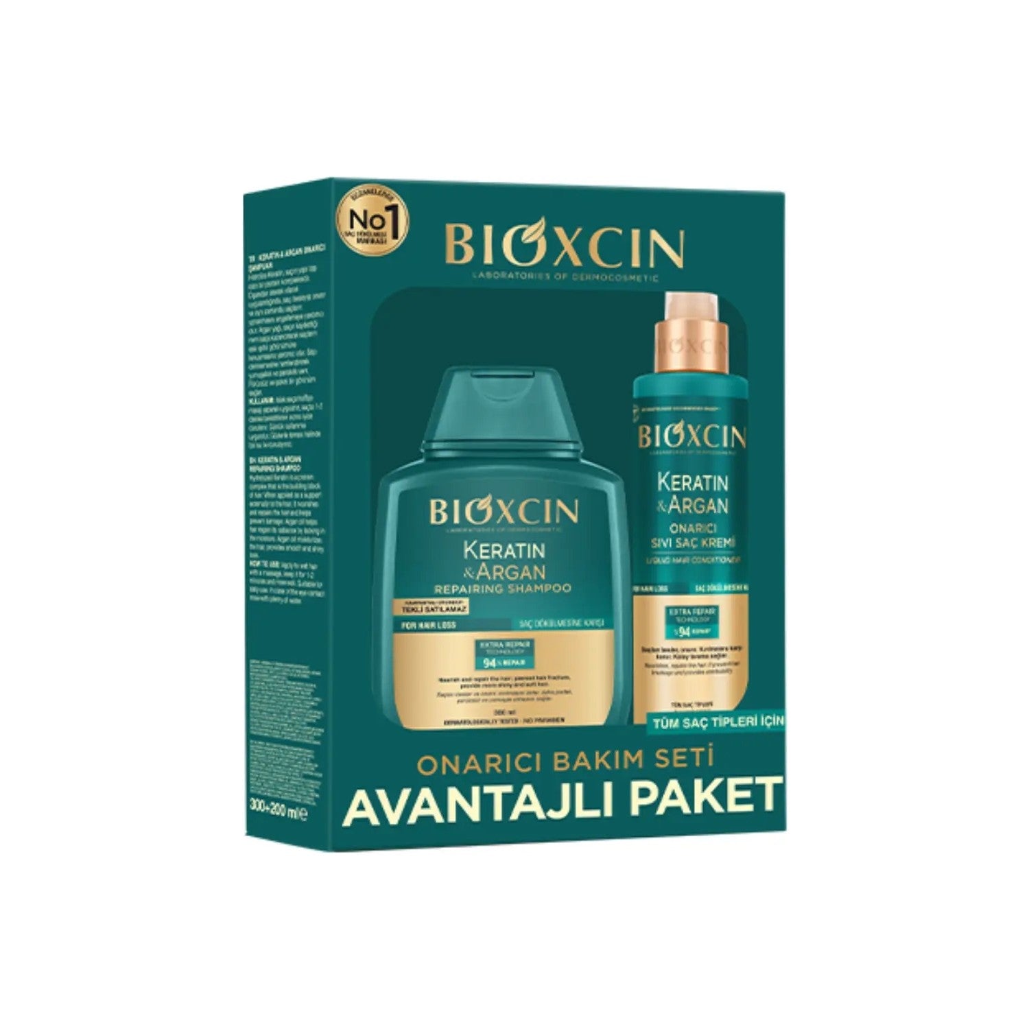 Bioxcin Keratin and Argan Hair Care Set