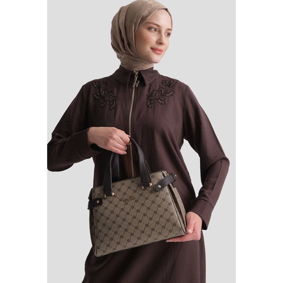 Polka Dot Bag Mink Armine - MALLTURK