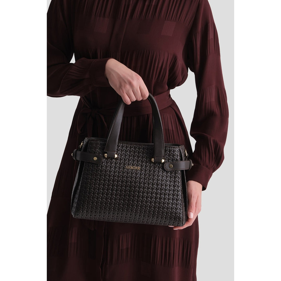 Knitted Bag Brown Armine - MALLTURK
