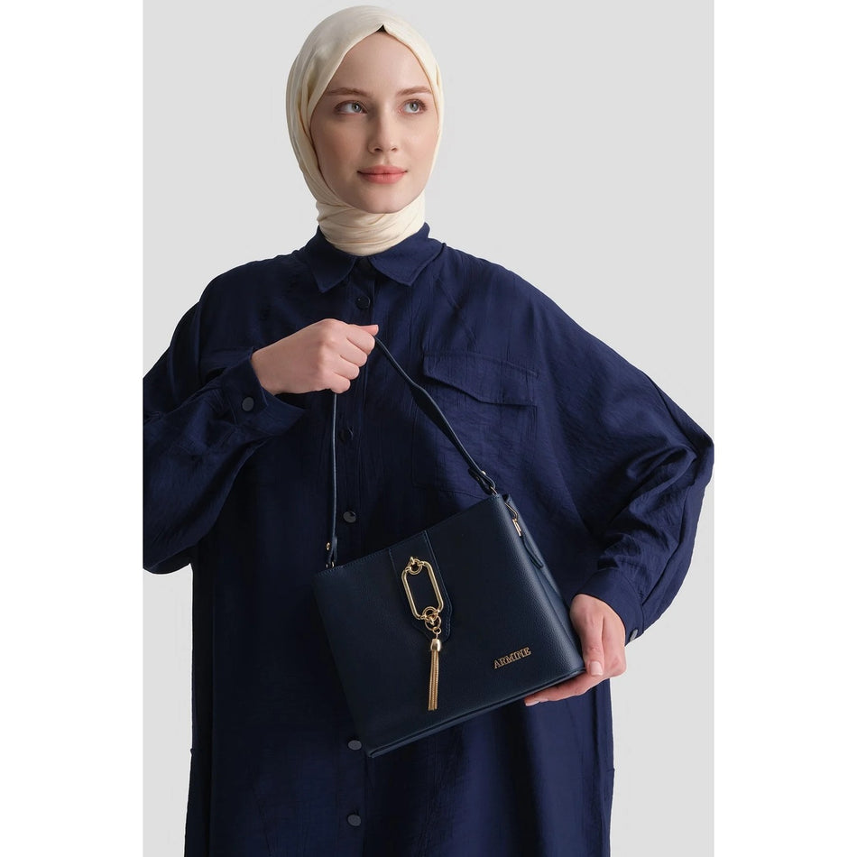Armine Pia Bag Navy Blue