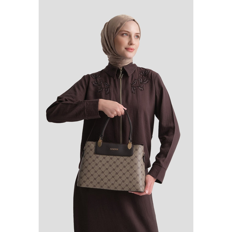 Armine Polka Dot Bag Mink Look - MALLTURK