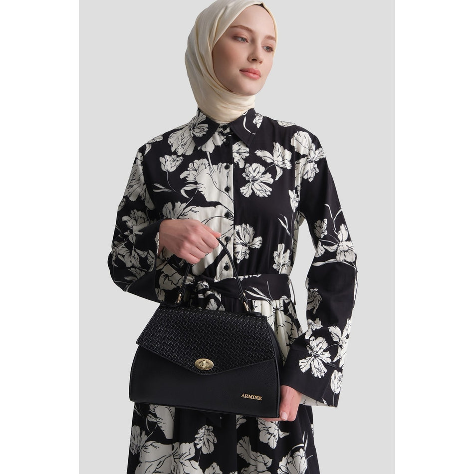Armine Knitted Bag Black